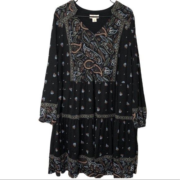 Style & Co Cottage Core Paisley Dress - Picture 1 of 5